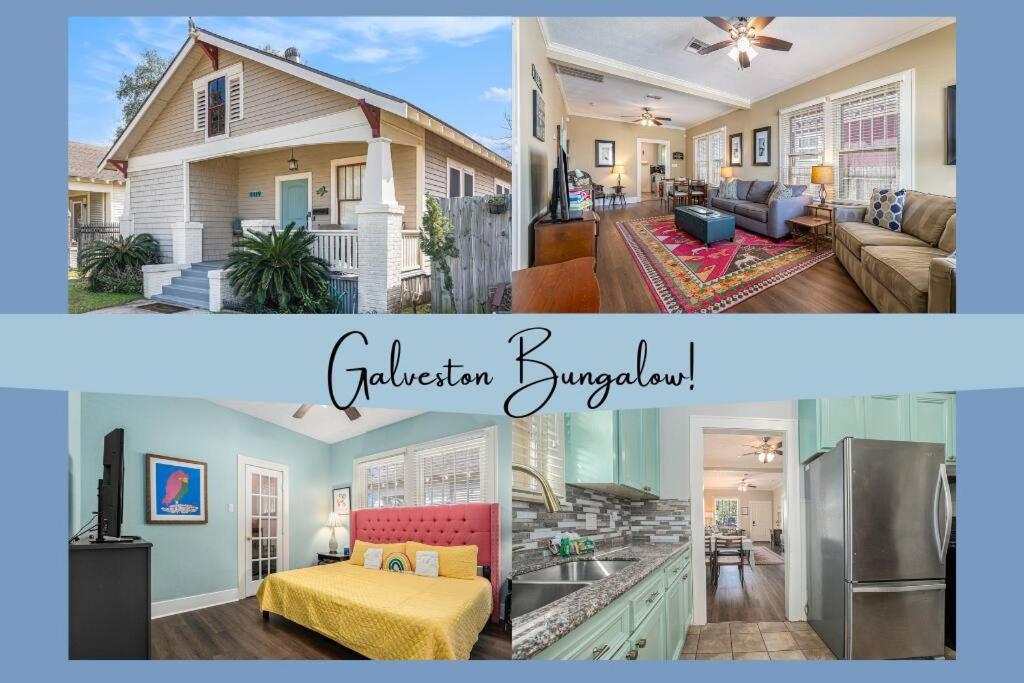 Beachy Bungalow! 2Bd, King Bed Galveston Eksteriør billede